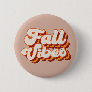 Retro-Herbstgefühle Button