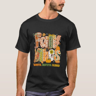 Retro Herbstgefühle Dankbar Ergeben Gesegnet Herbs T-Shirt