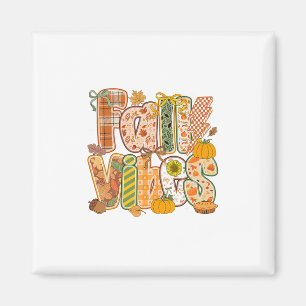 Retro Herbstgefühle Erntedank Kürbis Saison Wo Magnet