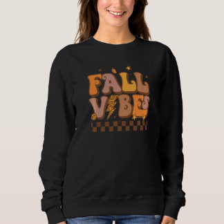 Retro Herbstgefühle Leopard Blitz Herbst Tha Sweatshirt
