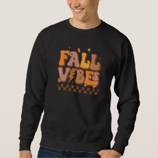 Retro Herbstgefühle Leopard Blitz Herbst Tha Sweatshirt