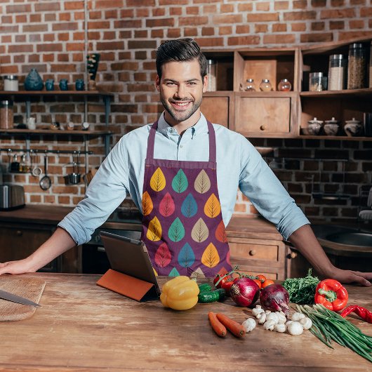 Retro-Herbstlaub Schürze