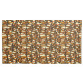 Retro-Herbstpillowfälle Kissenbezug (Vorderseite-Links)