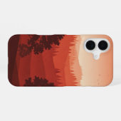 Retro-Herbstwald iPhone 16 Hülle (Rückseite (Horizontal))
