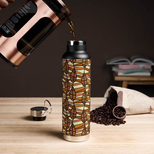 Retro Herbstwasserflasche Trinkflasche (Kaffee)