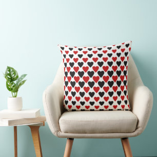 Retro-Herz-Mosaik geometrische moderne Kissenhülle Kissen