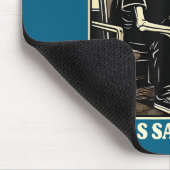 Retro-Herz sagt Pit-Knie-Design Mousepad (Ecke)