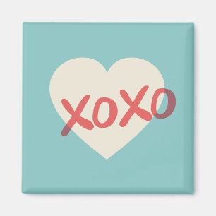 Retro-Herz XOXO Valentinstag-Magnet Magnet