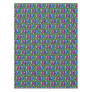 Retro-Herzen Valentinstag-Muster Tischdecke