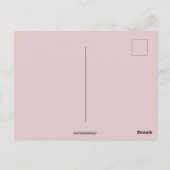 Retro Herzfrequenz und Blume Valentine Postkarte (Rückseite)