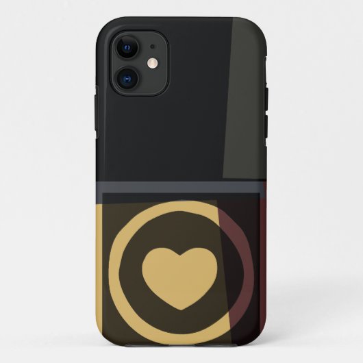 Retro-Herzgrafik Case-Mate iPhone Hülle (Rückseite)