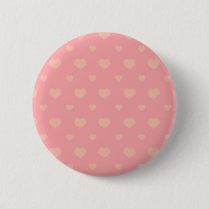 Retro Herzmuster - Valentine oder Liebe gitfts Button