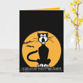 Retro Heulenschwarze Karte (Gelbe Blume)