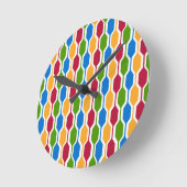 Retro Hexagon Runde Wanduhr (Winkel)