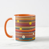 Retro Hexagon Stripes Tasse | Honigwabe (Links)