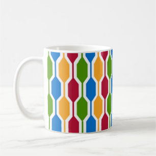 Retro Hexagons Kaffeetasse