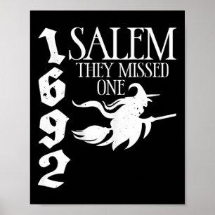 Retro Hexchy Salem 1692 verpassten sie eine Hexenh Poster