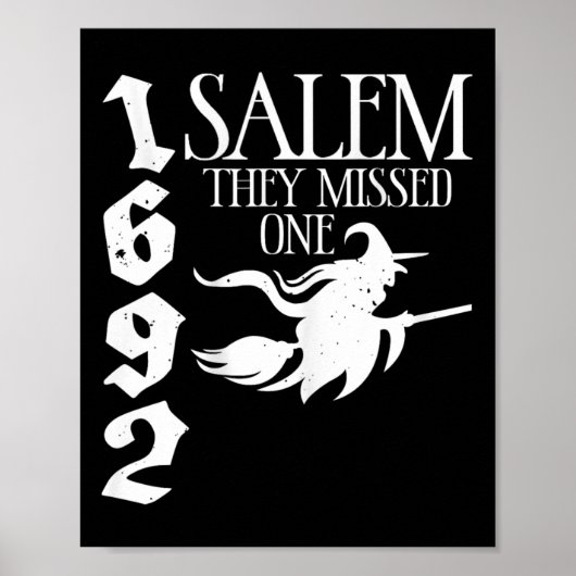 Retro Hexchy Salem 1692 verpassten sie eine Hexenh Poster (Vorne)