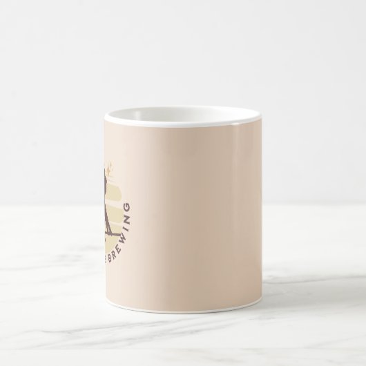 Retro Hexe Baby wird Baby Dusche Geschenk Kaffeetasse (Mittel)