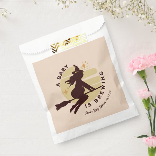 Retro Hexe Baby wird Baby-Dusche Geschenktütchen (Versiegelt)