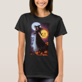 Retro Hexe Hallween T - Shirt (Vorderseite)