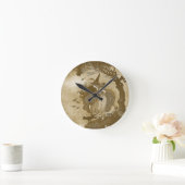 Retro Hexe Runde Wanduhr (Zuhause)