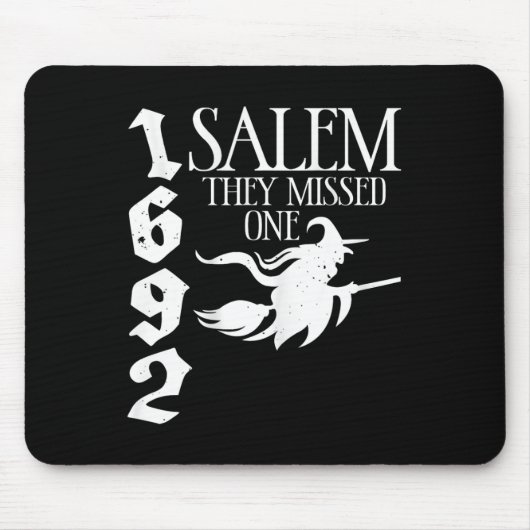 Retro Hexe Salem 1692 verpassten sie eine Hexenhal Mousepad (Vorne)