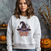 Retro Hexe Spooky Drehbuch Halloween Kostüme Fraue Sweatshirt