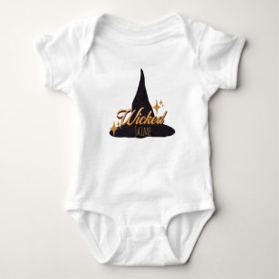 Retro-Hexenhut Böser Name Baby Strampler