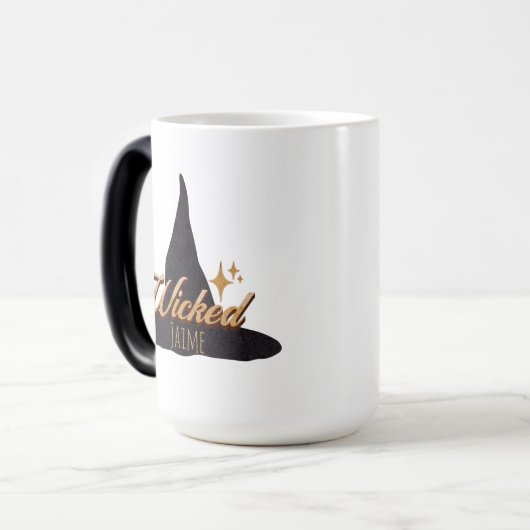 Retro Hexenhutname Verwandlungstasse (Vorderseite Links)