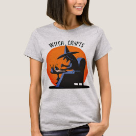 Retro Hexenkraft Halloween T-Shirt