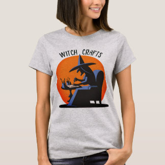 Retro Hexenkraft Halloween T-Shirt