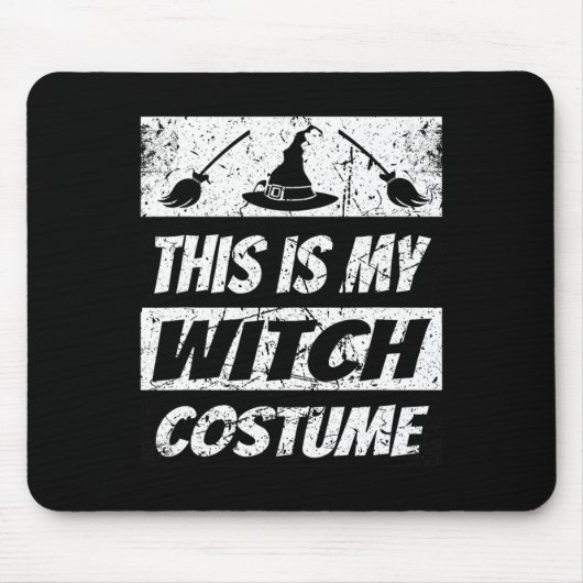 Retro Hexenmeister Halloween Matching Group Kostüm Mousepad (Vorne)