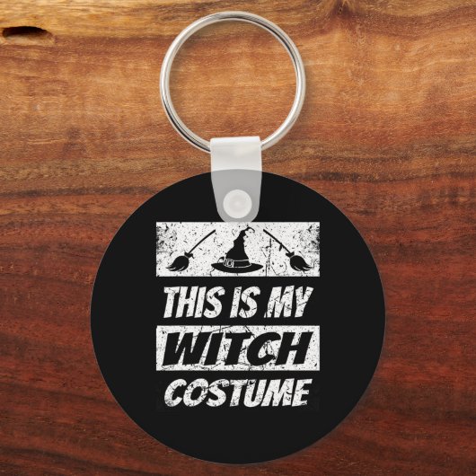 Retro Hexenmeister Halloween Matching Group Kostüm Schlüsselanhänger (Vorderseite)