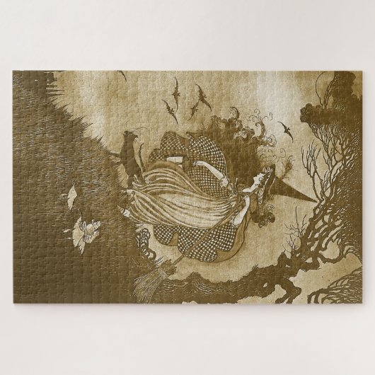 Retro Hexenpuzzle Puzzle (Horizontal)