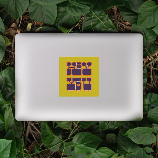 Retro Hey You Aufkleber