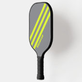 Retro HI VIS Three Strivers with Name Pickleball Schläger (Links)