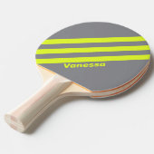 Retro HI VIS Three Strivers with Name Tischtennis Schläger (Vorderseite)