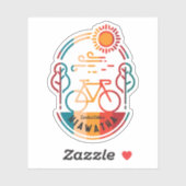 Retro Hiawatha Bike Bahn Aufkleber (Blatt)