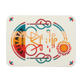 Retro Hiawatha Bike Bahn Magnet (Horizontal)