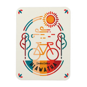 Retro Hiawatha Bike Bahn Magnet