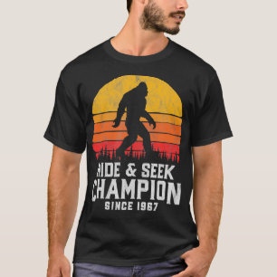 Retro Hide Seek Champion Glauben Vintag Grafik T-Shirt
