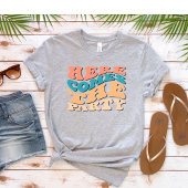 Retro Hier kommt der Party-Junggeselinnen-Abschied T-Shirt