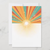 Retro hier kommt die Son Baby Dusche Einladung (Rückseite)