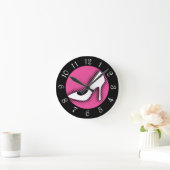 Retro High Heel Shoel Round Clock Runde Wanduhr (Zuhause)