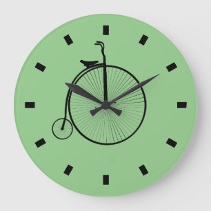 Retro High-Wheel - Vintage Fahrraduhr Große Wanduhr