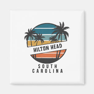 Retro Hilton Head South Carolina Surfbrett Surfen Magnet