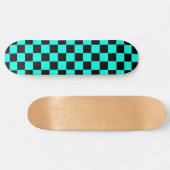 Retro Himmel-Blau-und Skateboard (Horizontal)