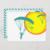 Retro-Himmeltaucher Postkarte (Vorne/Hinten)