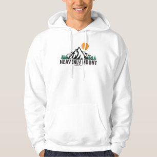 Retro Himmlischer Berg Skipiste Hoodie